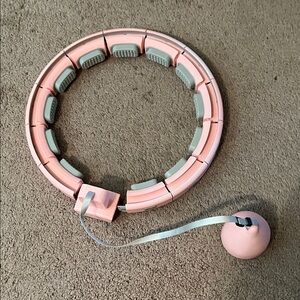 Adjustable Pink Fitness Hoop
